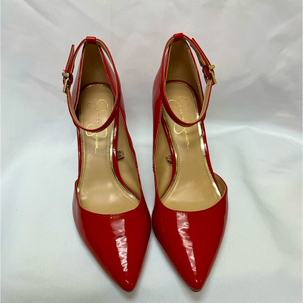Jessica Simpson red heels